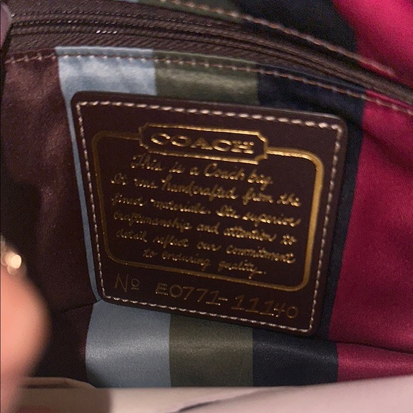 Coach Legacy Brown Leather Shoulder Bag with Gold Hardware - Picture 6 of 6